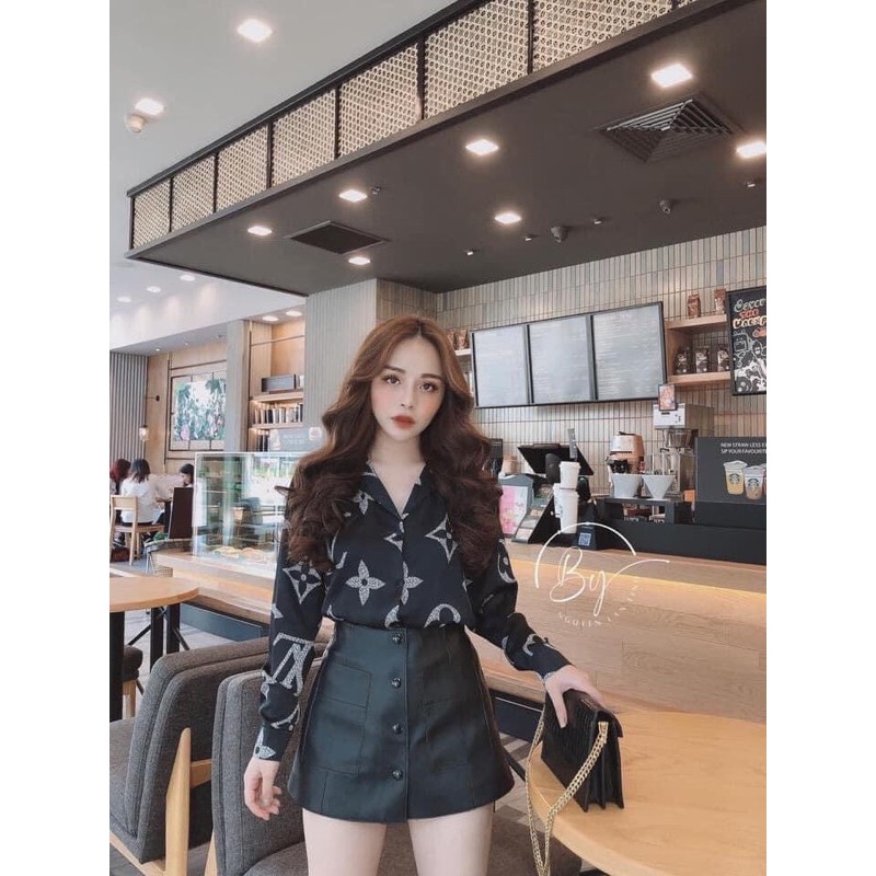 Chân váy da 2 nắp túi (110k) | BigBuy360 - bigbuy360.vn