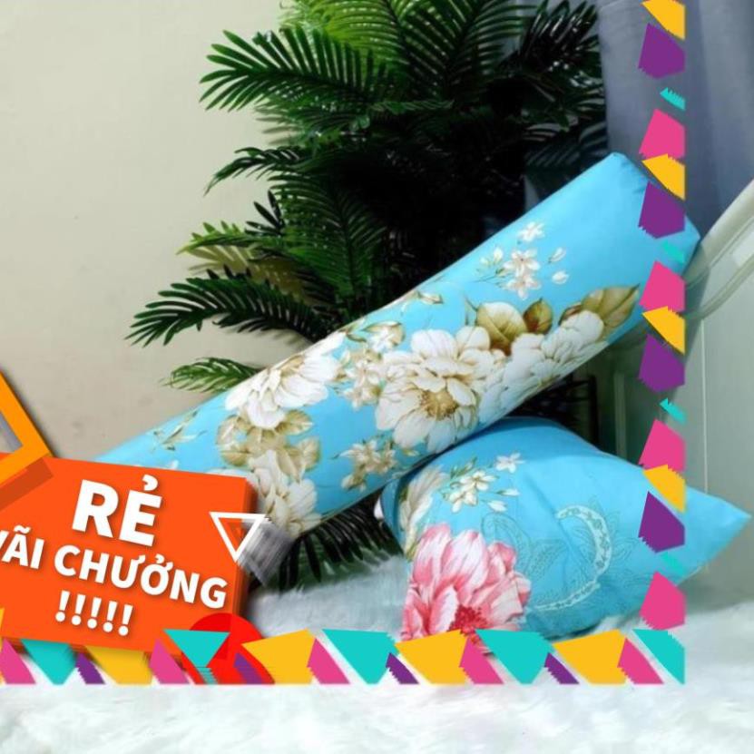 D Sale vỏ gối ôm poly cotton size người lớn kích thước 35x105cm mẫu ngẫu nhiên