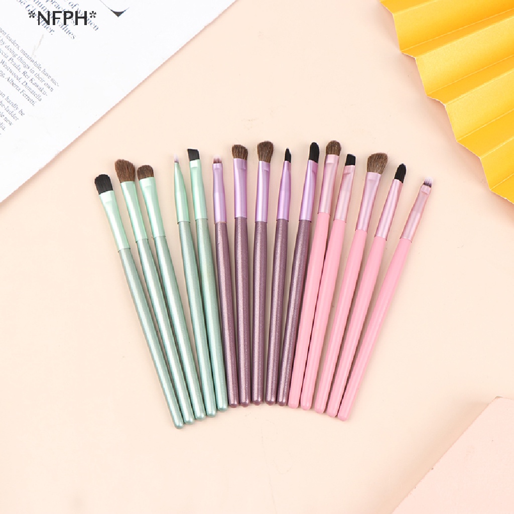 Set 5 Cọ Trang Điểm Tán Nền Đánh Mắt Khói Vẽ Mắt &amp; Cọ Môi Kích Thước Nhỏ Gọn