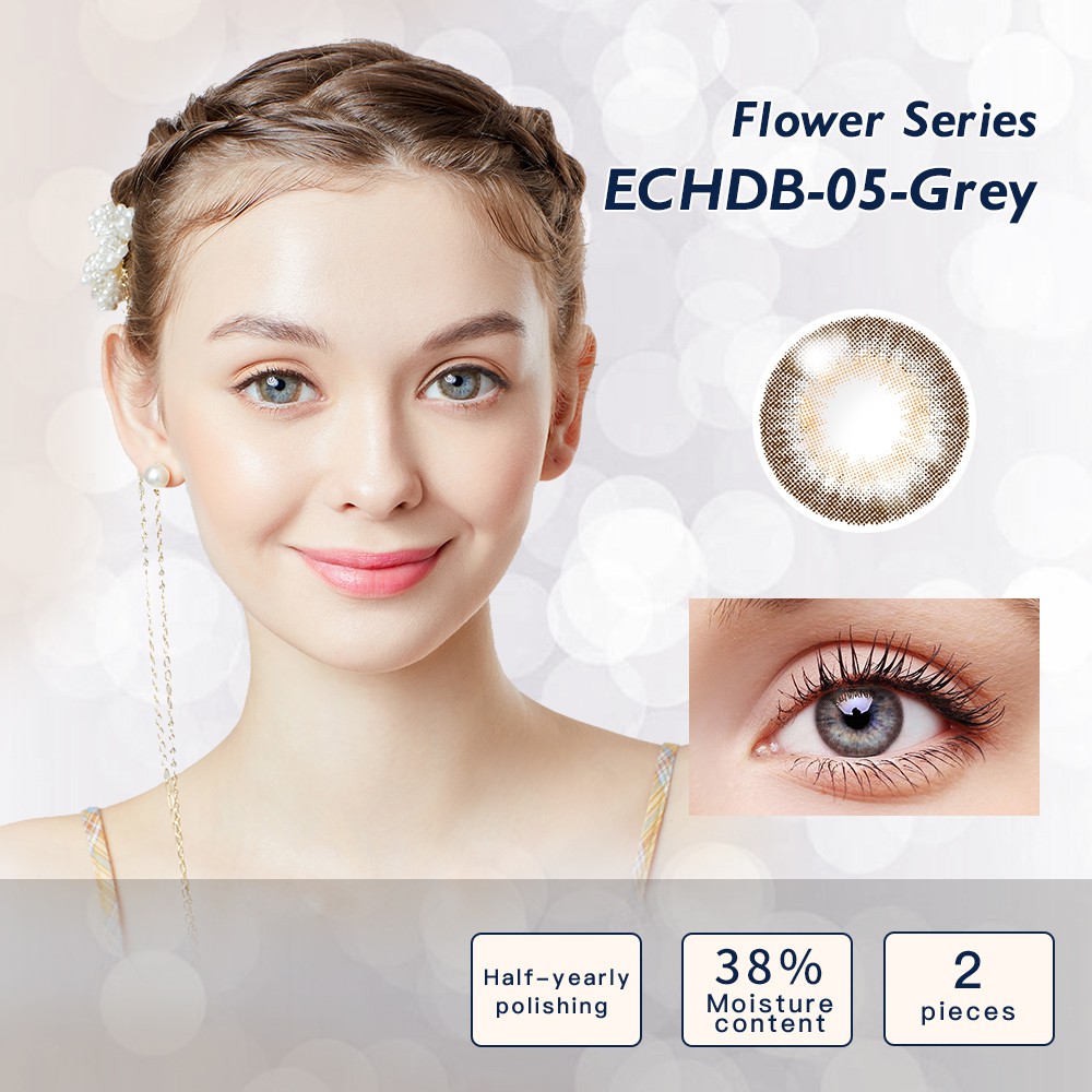 Kính áp tròng Elliecoo Series Flower đường kính 14.5mm nhiều màu sắc tùy chọn sử dụng trong nửa năm