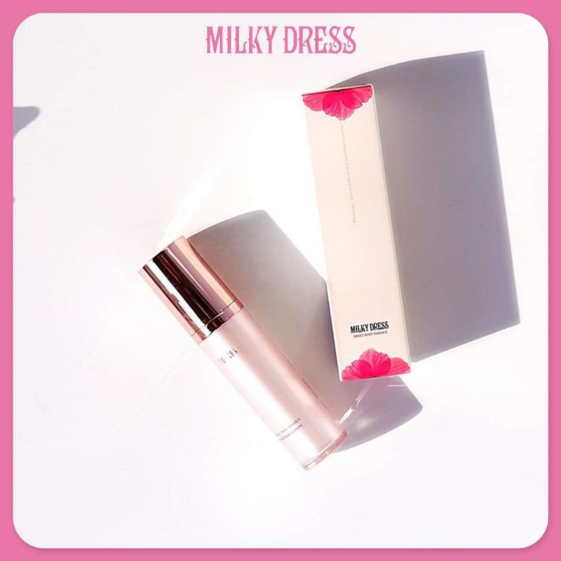 (GRAB / NOWSHIP) (DATE 28-04-2023) TINH CHẤT DƯỠNG TRẮNG, CHỐNG LÃO HÓA MILKY Milky Dress Sweet Rosy Essence