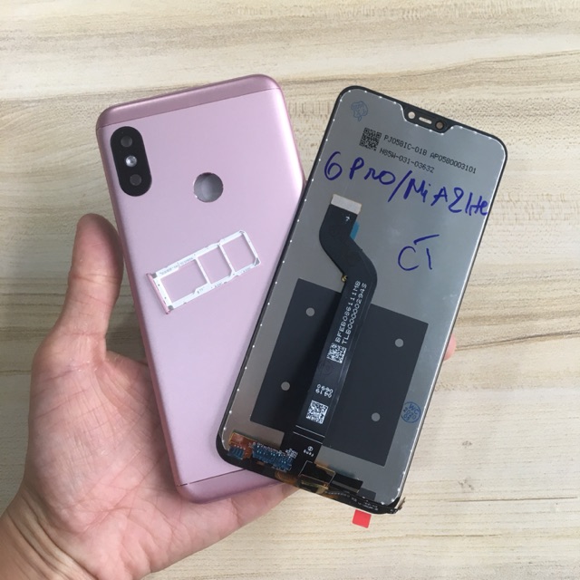 COMBO Bộ Vỏ Sườn + Màn Hình Xiaomi Redmi 6Pro / Mi A2lite Zin Hàng Cao Cấp (tặng khe sim)