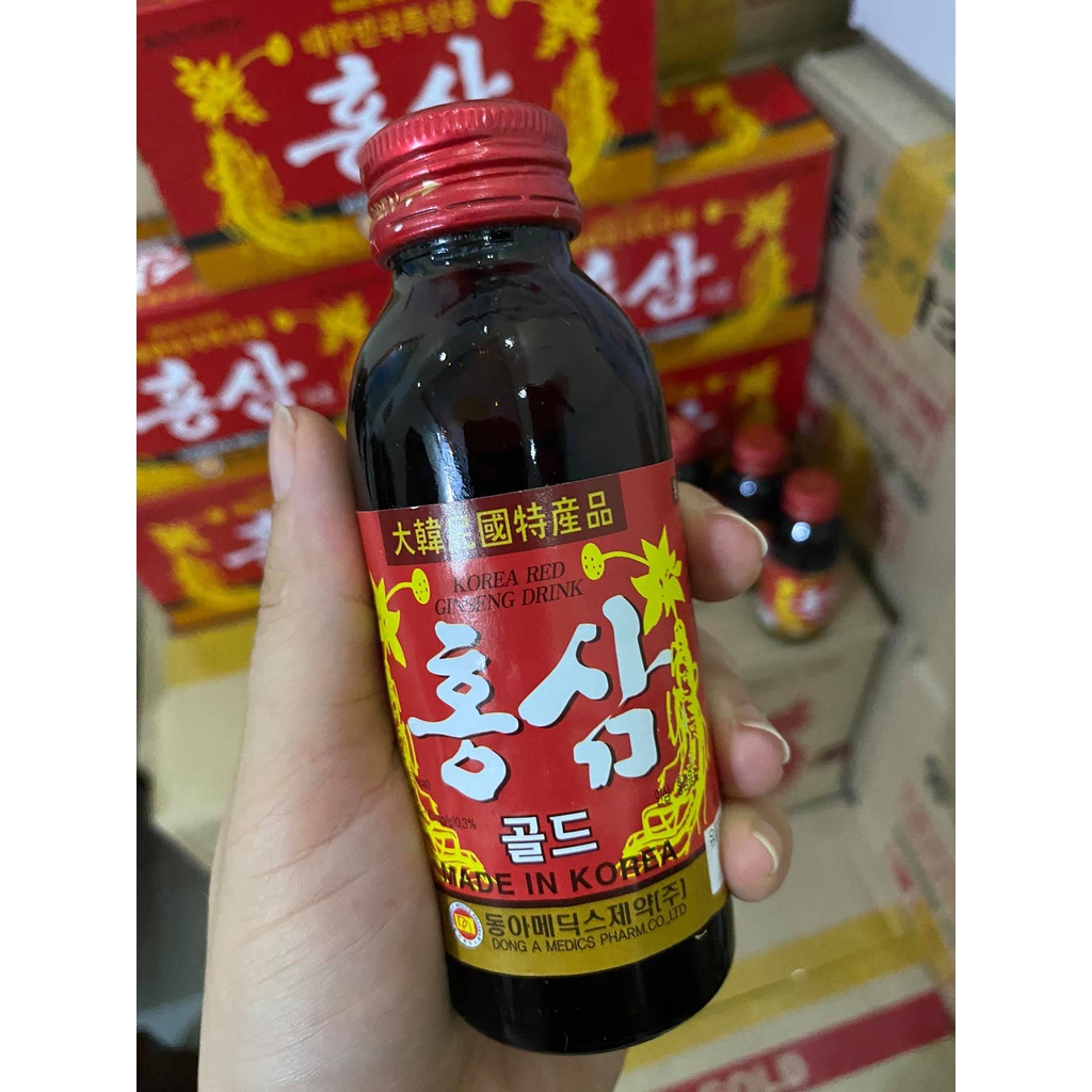 Nước hồng sâm KOREAN RED GINSENG Hộp 10 chai x 100ml