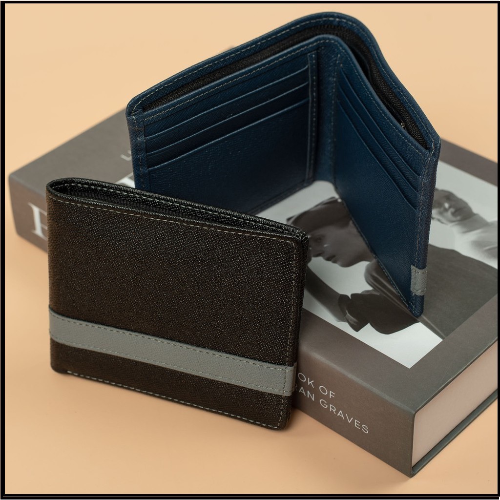 VÍ DA BÒ NAM CAO CẤP DA BÒ BỀN ĐẸP SAFFIANO ( Frre Ship )