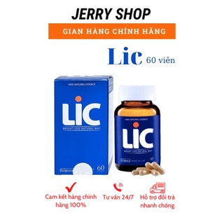 Giảm cân LIC 60 viên Hỗ Trợ Giảm Cân, viên uống giảm cân an toàn của Mỹ