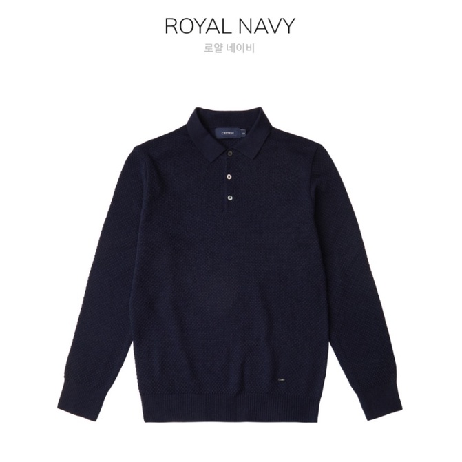 Áo polo len dày tay nam pha Cashmere Cremiux 6 màu nam tính