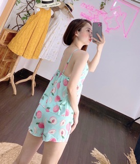 [ SALE ] Bộ Lụa 2 Dây Babydoll