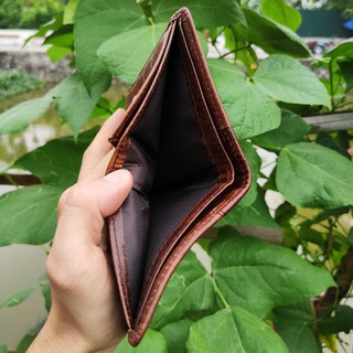 [ DA BÒ 100% kèm hộp sang chảnh] Bóp da, ví da nam cao cấp