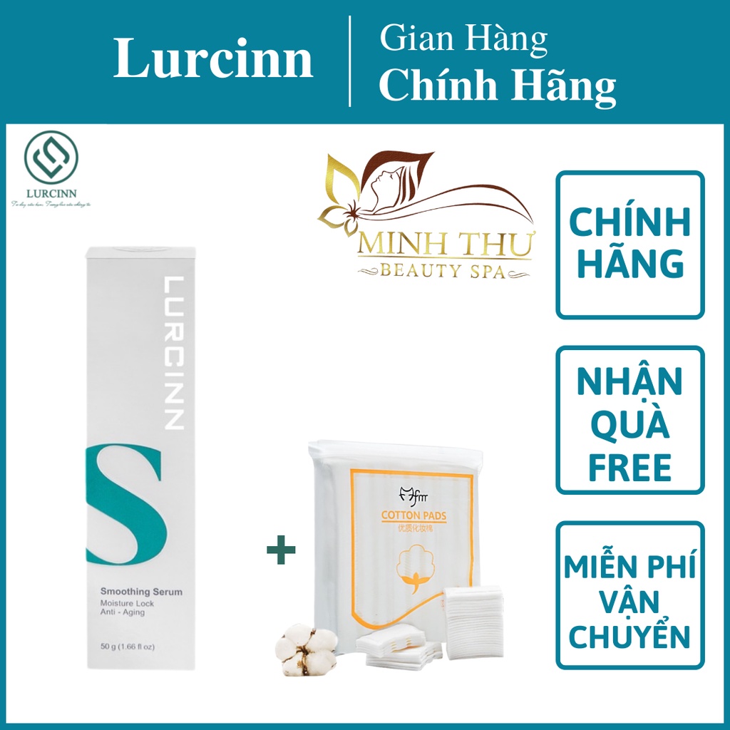 SMOOTHING SERUM -LURCINN 50ML KHOÁ ẨM 72 h