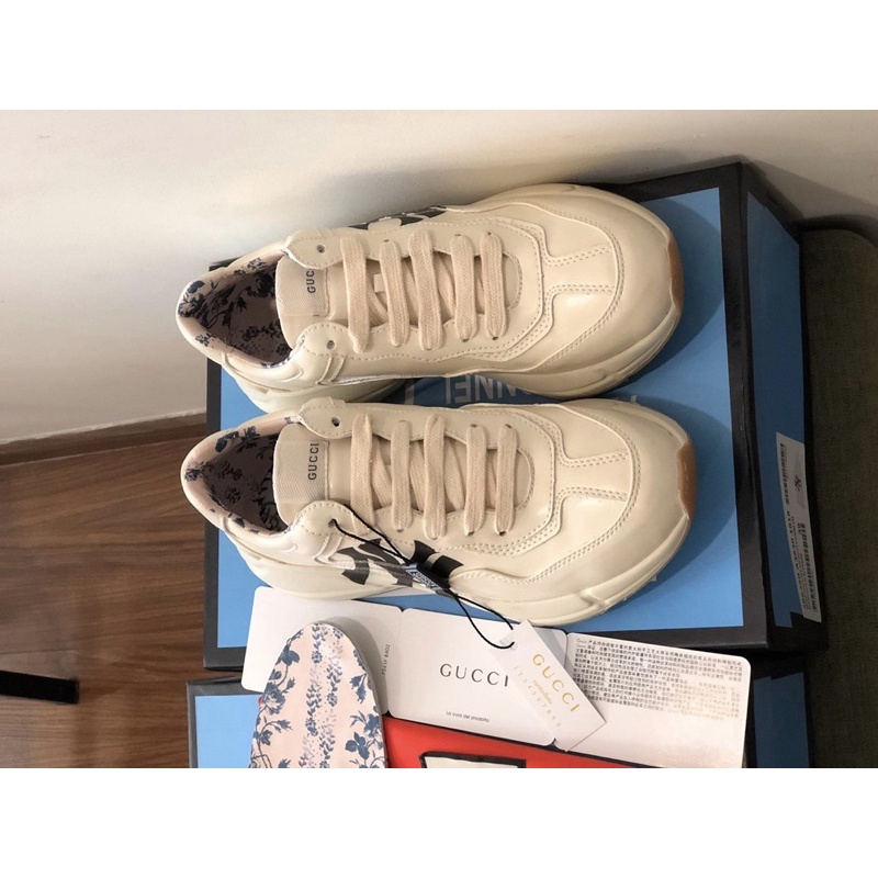 giày GC RHYTON bản cai cấp chữ Ny đen độn gót ( ảnh thật+ full bõ)