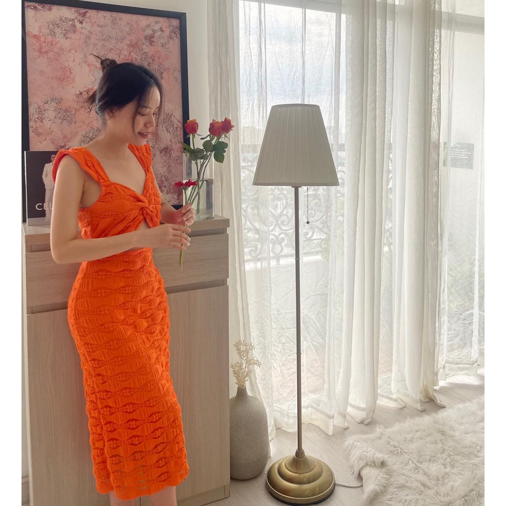 KT83-ĐẦM BODY NƠ CHÉO CUTOUT