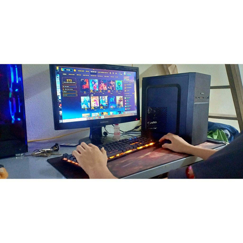 [ Màn hình 22inh ] Bộ máy tính chơi game LOL CF Tặng kèm phím chuột led | BigBuy360 - bigbuy360.vn