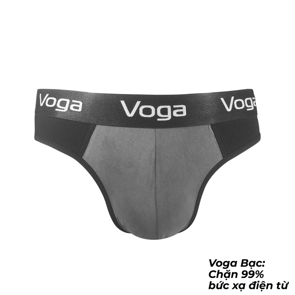 Quần lót nam kiểu sịp tam giác Voga Bạc chống bức xạ điện từ di động, wifi