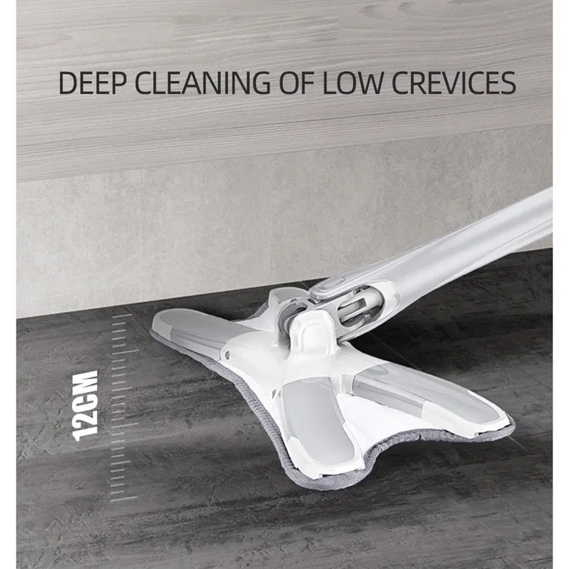 Cây lau nhà tự vắt,Cây Lau Nhà Chữ X Xoay 360 thân inox kèm  Độ Kèm 3 Cây Lau Sàn Tiện Lợi supdry