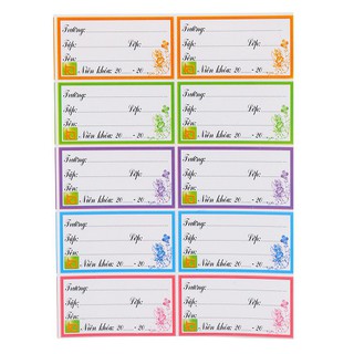 100 NHÃN VỞ CHO HỌC SINH (GIÁ SỈ)