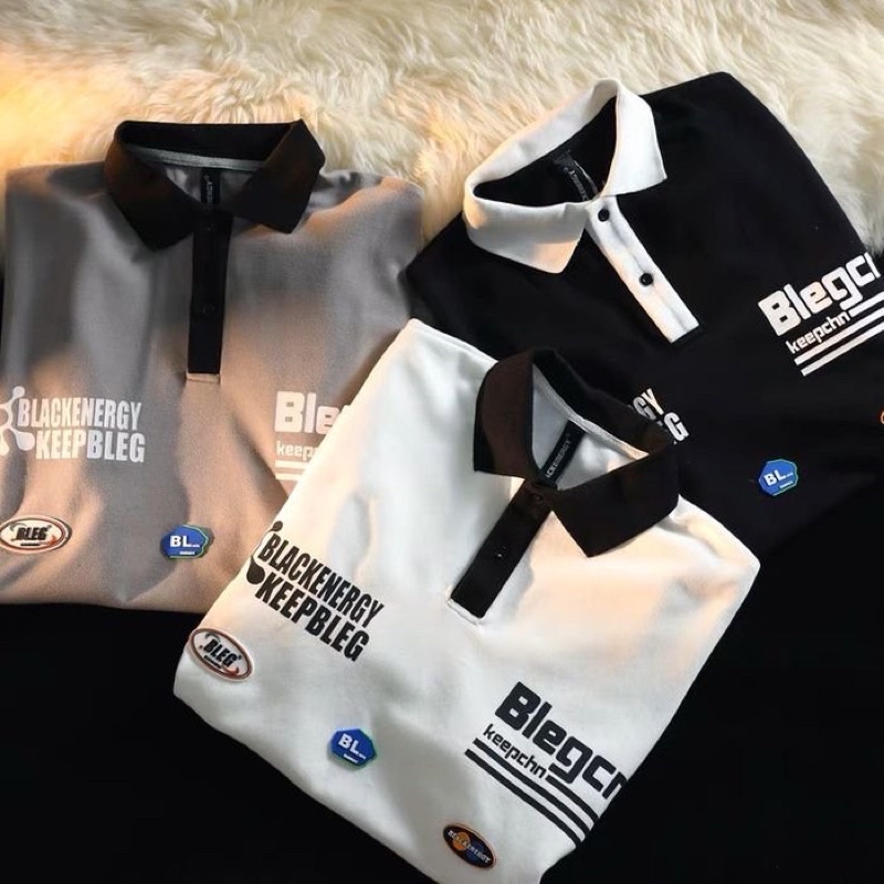 Áo Polo Blengcn unisex chất liệu cá sấu cao cấp, áo thun có cổ unisex trẻ trung cá tính phong cách Hàn Quốc