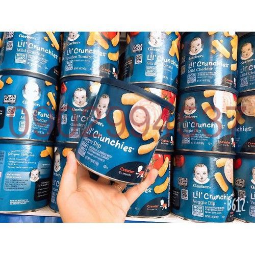 Bánh Gerber Lùn (Crunchies) Các Vị hộp 42gr