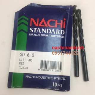 MŨI KHOAN NACHI 6MM ĐẾN 6.9MM 1 MŨI