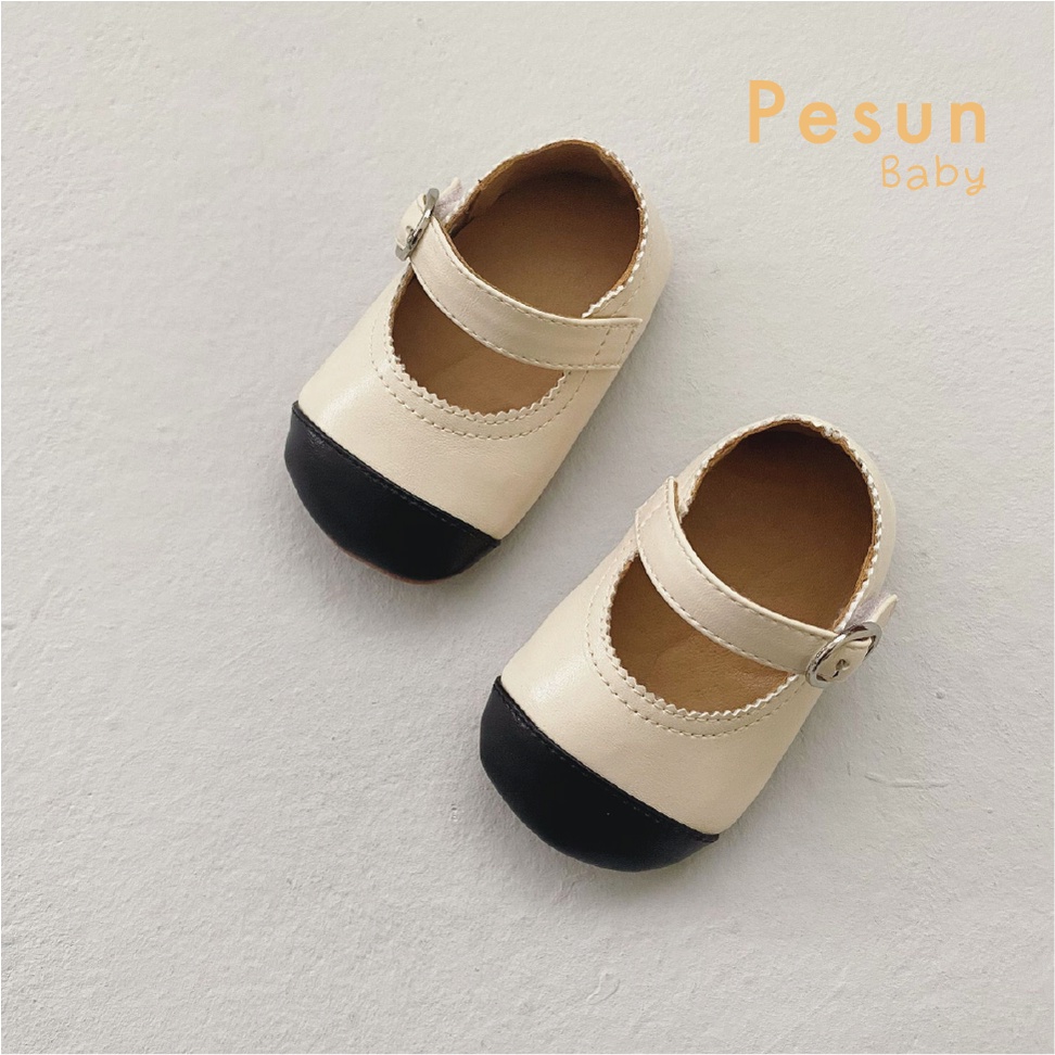 Giày Da PU Tập Đi Chống Truợt Cho Bé Gái