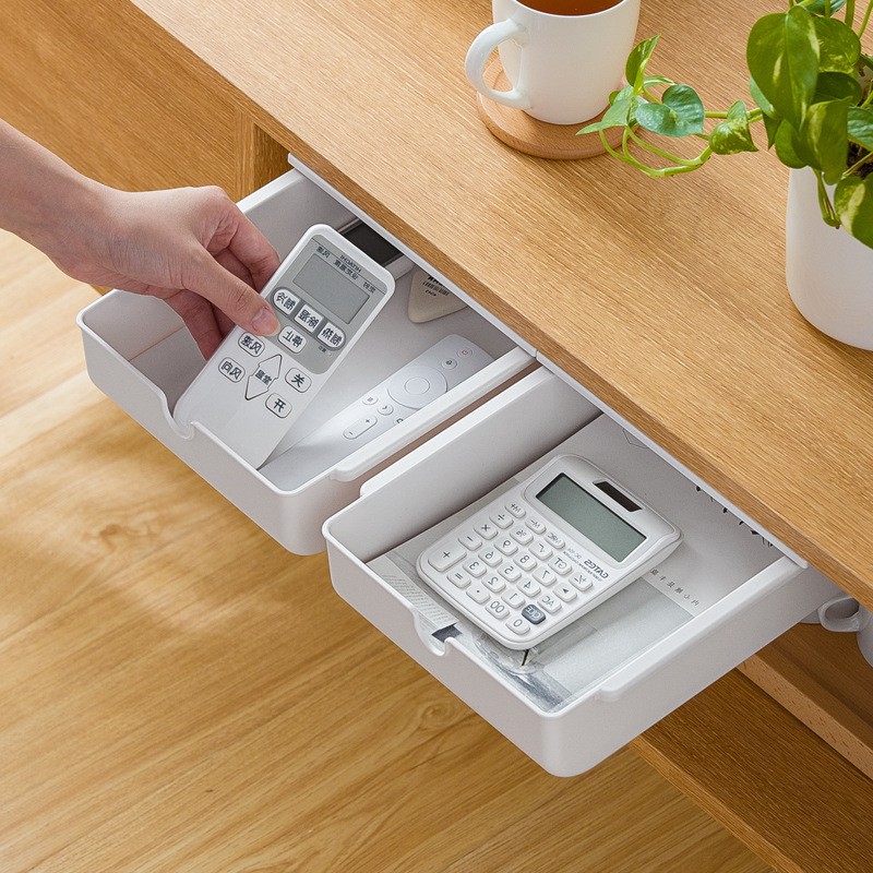 Ngăn kéo dán bàn kích thước lớn 24cmx20cmx7,5cm, dễ sử dụng, bám dính tốt.
