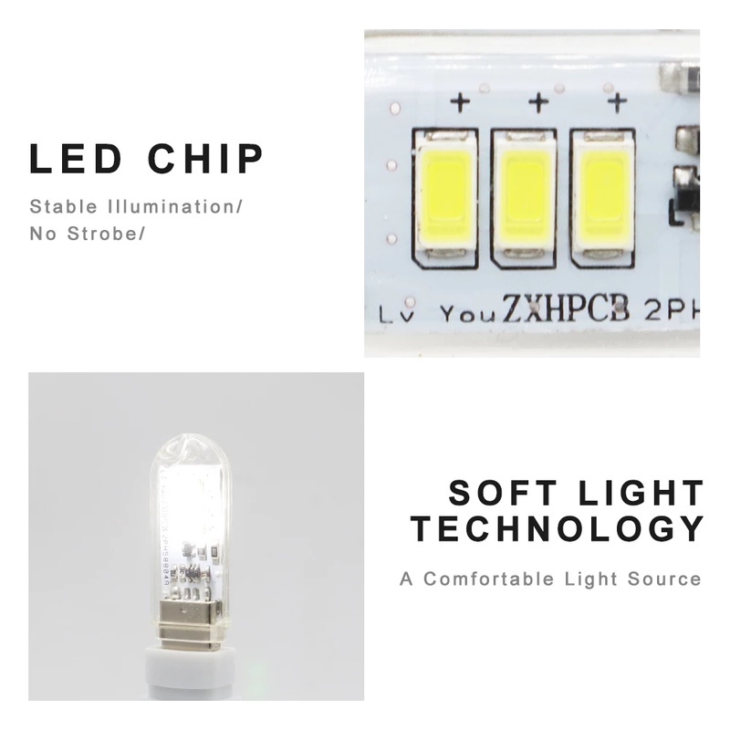 Đèn Led Để Bàn 1.5w 6 Màu Sạc Usb Tiện Dụng