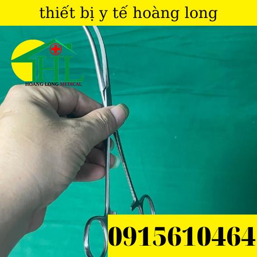 Panh Y Tế, Panh Gắp Phẫu Thuật, Pen Kẹp Y Tế, Panh Cong Không Mấu 20cm - Hàng Pakistan