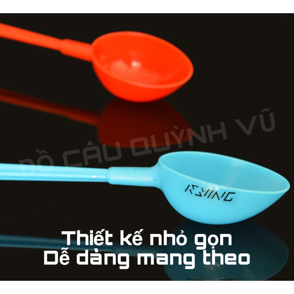 Muôi vẩy mồi kèm cán, Vẩy mồi câu cá, dụng cụ câu cá chuyên nghiệp