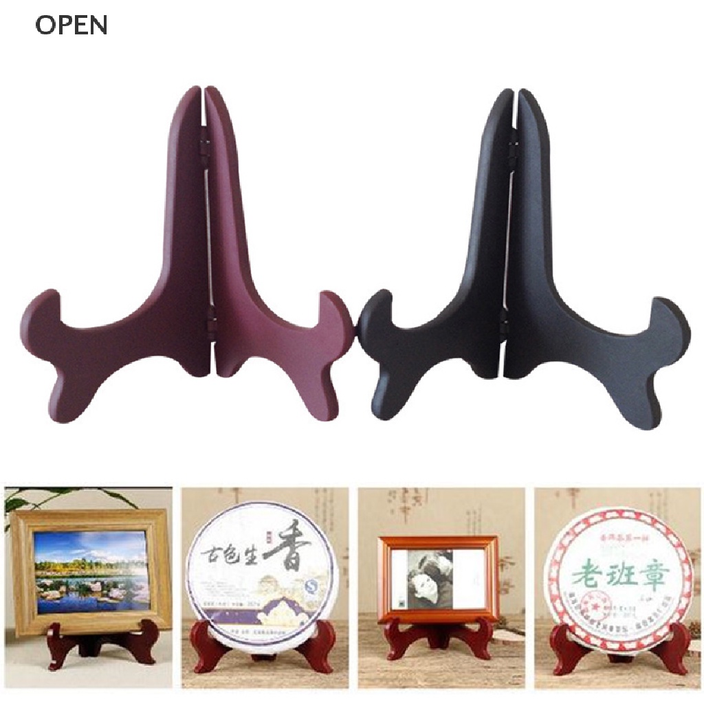 1 Giá Đỡ Trưng Bày Đĩa / Sách / Ảnh Bằng Gỗ Độc Đáo Trang Trí Nhà Cửa