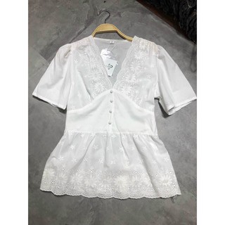 Áo peplum pha ren chit eo HA06