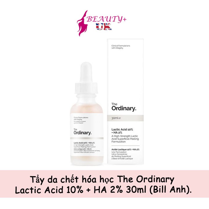 Tẩy da chết hóa học The Ordinary Lactic Acid 10% + HA 2% 30ml