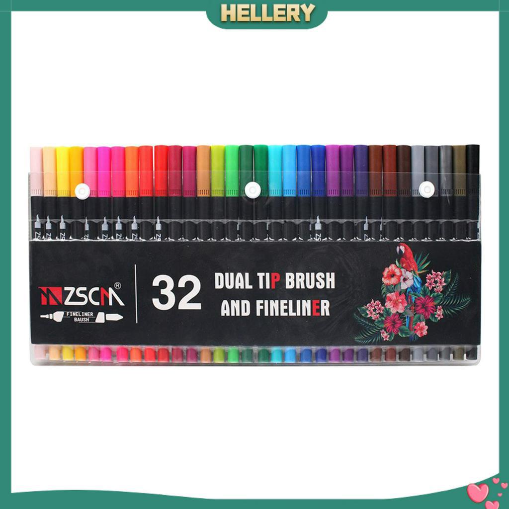 Set 32 Cọ Vẽ Hai Đầu Không Độc Hại Cho Người Lớn