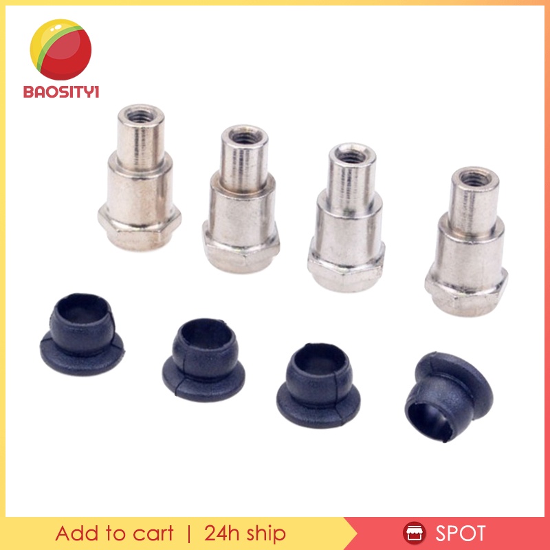 4 Pieces Metal Shock Absorber Bushing 1:8 RC Model for Zd Racing 1/8 RC Car