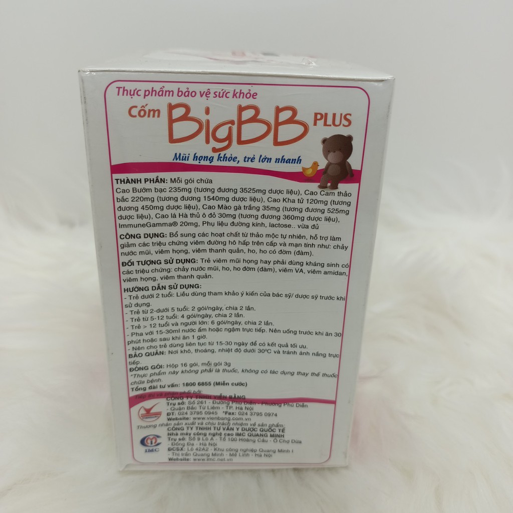 BigBB Plus hồng hộp 16 gói