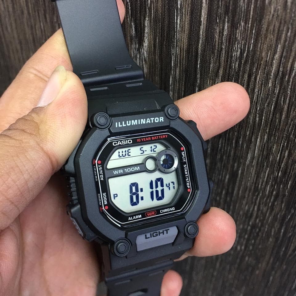 Đồng hồ Nam dây nhựa Casio W-737H chính hãng bảo hành 1 năm Pin trọn đời