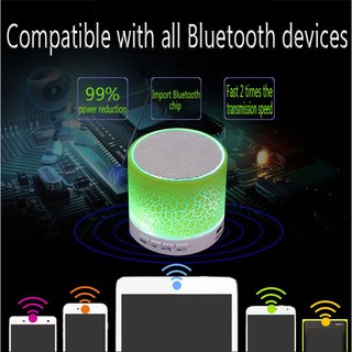 Loa Bluetooth Mini Có Đèn Led Và Mic Cho Android Iphone