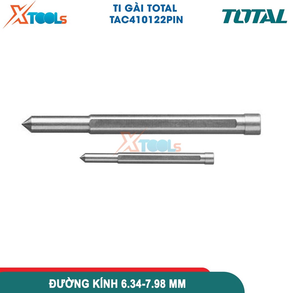 Ti gài mũi khoan từ M2 TOTAL size 6.34x77mm và 7.98x77mm chất liệu thép Cr-V bền chắc, chống rỉ sét -CHÍNH HÃNG-XTOOLS