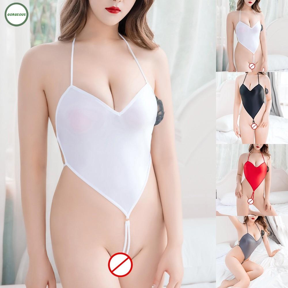 Bộ áo liền quần thoáng khí màu bóng thời trang quyến rũ cho nữ | BigBuy360 - bigbuy360.vn