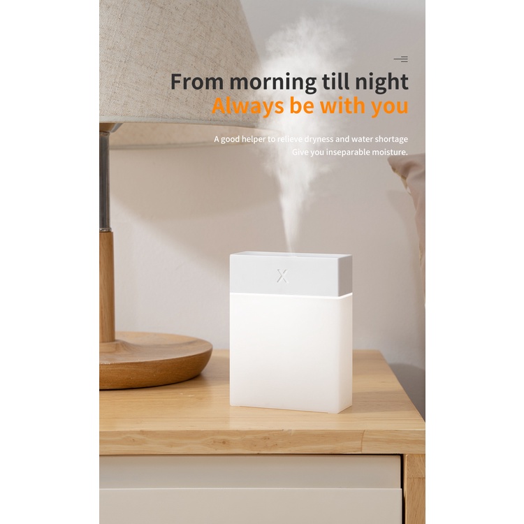 Máy khuếch tán tinh dầu Tạo Độ Ẩm Không Khí Mini 280ML Kết Nối USB
