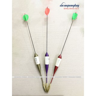 Phao câu lục xa bờ gỗ basa dáng tên lửa chì đồng cuốn chỉ ngày và đêm