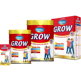 Dielac grow 1+(1-2 tuổi) và  2+(2-10 tuổi)