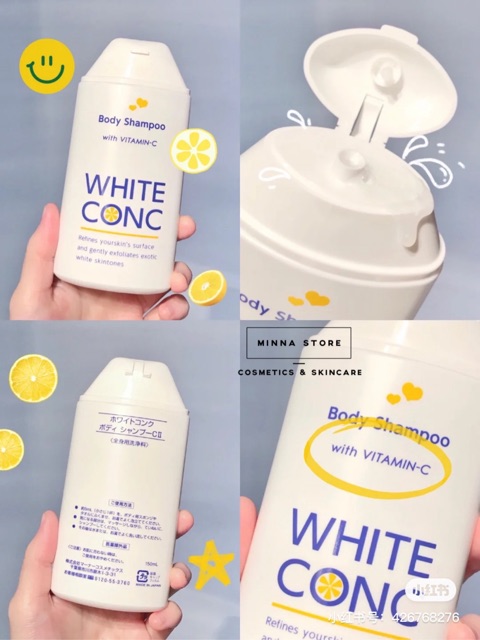 SỮA TẮM TRẮNG DA WHITE CONC BODY SHAMPOO