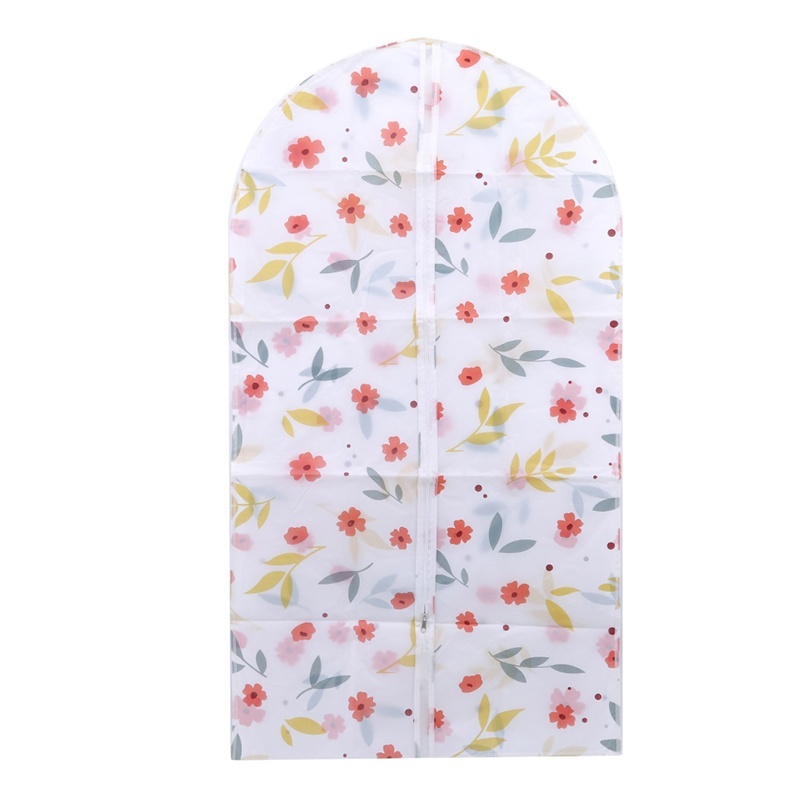 Floral Printed Fad Clothing Hanging Garment Suit Coat Dust Cover Protector Wardrobe Storage Bag