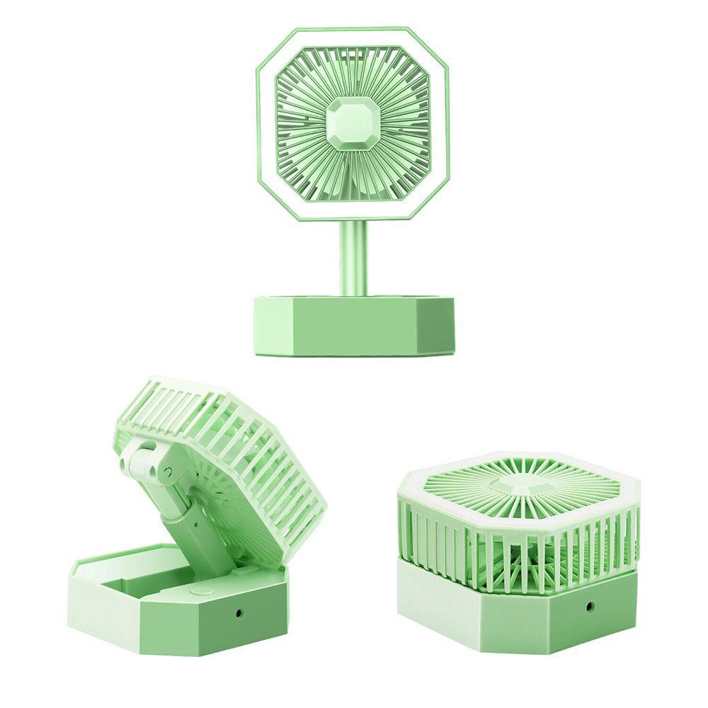Quạt Để Bàn Tích Hợp Đèn LED Có Thể Sạc Lại Tiện Dụng