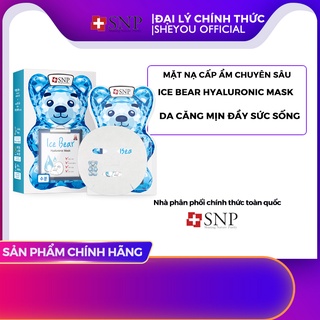 Mặt Nạ Hàn Quốc Dưỡng Ẩm Chuyên Sâu SNP Ice Bear Hyaluronic| M40