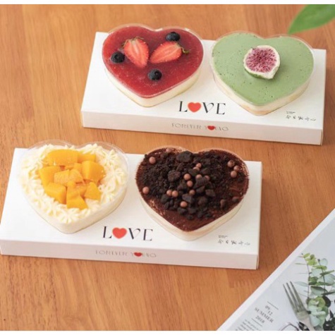 hộp meka đựng bánh kem [FREESHIP❤️] combo 5 HỘP TIM đựng bánh sinh nhật