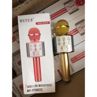 Micro karaoke bluetooth kèm loa ws 858