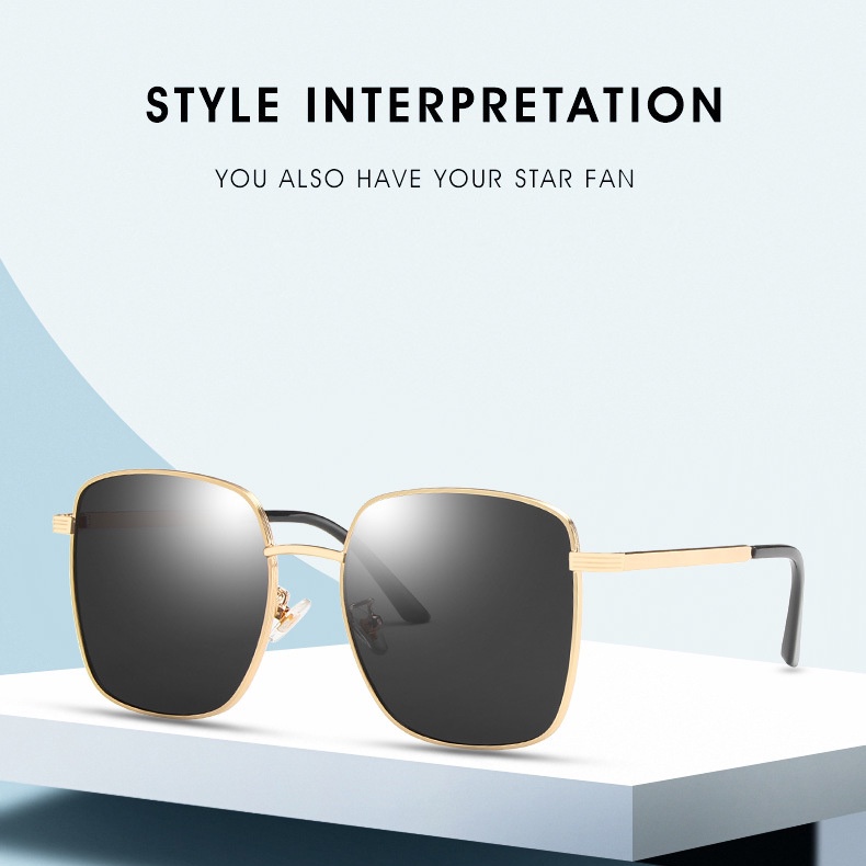 Kính Mát Gọng Vuông Thời Trang Hàn Quốc Cho Nữ