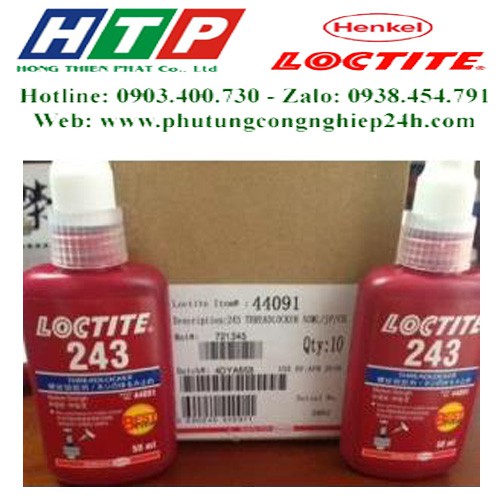 Keo dán khóa ren loctite 243-50ml