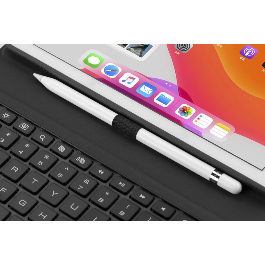 Bao da kiêm bàn phím 7 màu đèn nền kèm khay đựng bút cho ipad 10.2 inch và ipad pro 10.5