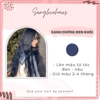 Thuốc nhuộm tóc màu xanh dương đen khói